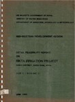 Detailed feasibility report on Sikta irrigation project Banke district Vol. II. design part II, 1983; p.214