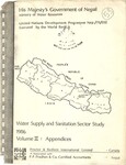 Water supply and sanitation sector study-volume-2 appendices, 1986;p.263